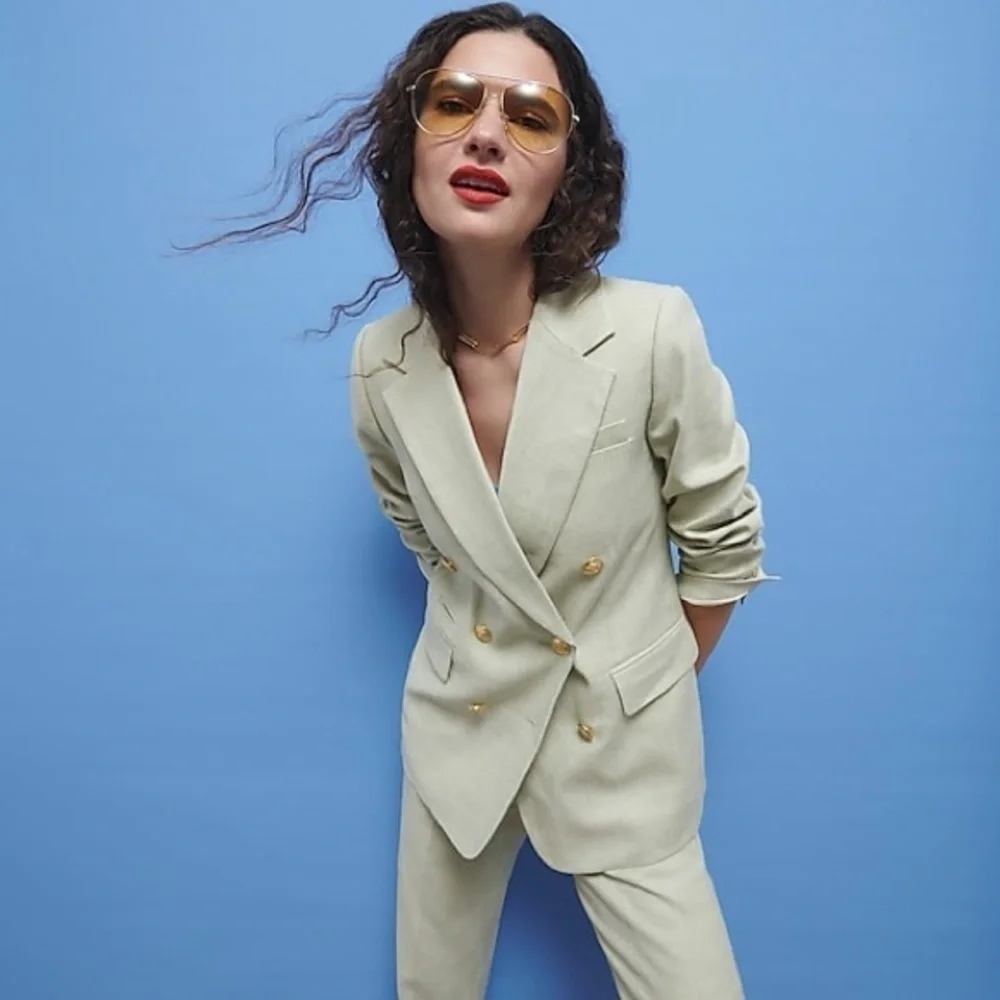 J Crew Petite Bristol blazer in stretch linen Item BF433